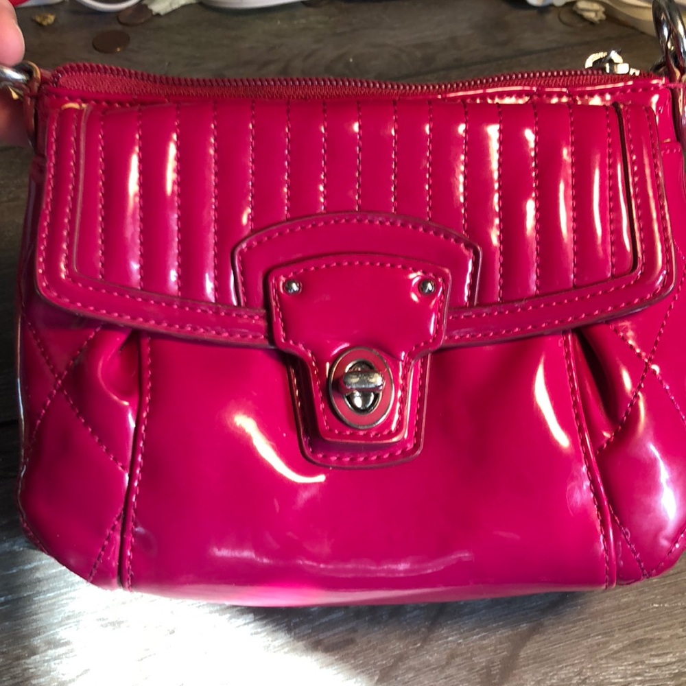 Pink Coach cross body bag